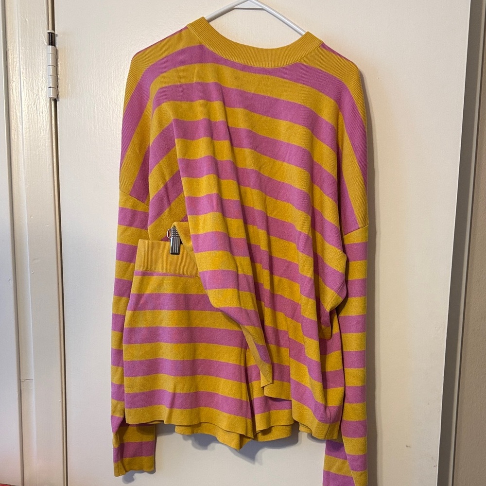 Striped Pink and orange Sweater set